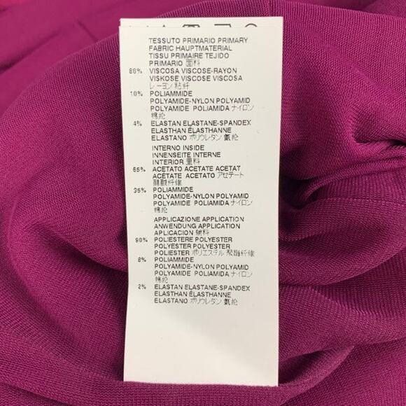 MAISON MARTIN MARGIELA Size 4 Raspberry Viscose Blend Fitted Cocktail Dress - Picture 4 of 7